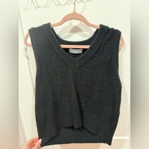 Classic Black V-Neck Sweater Vest